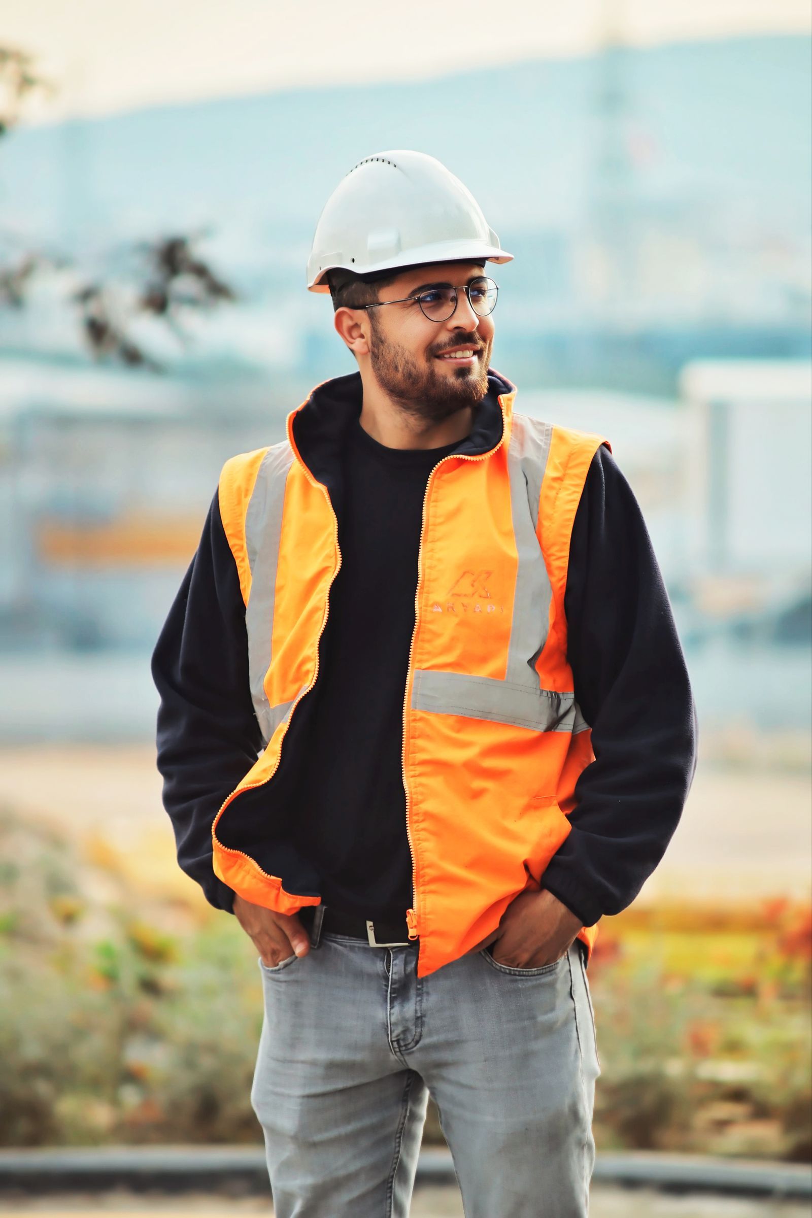 Portrait of Marc Tremblay on site